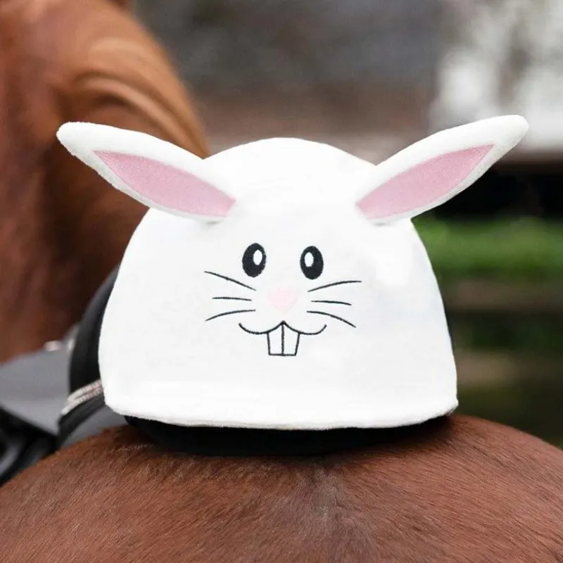 QHP Easter Bunny Novelty Helmet Cover - White-1