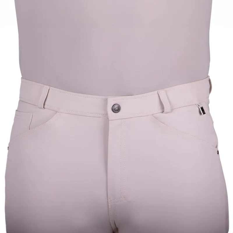 QHP Fillip Knee Grip Men's Competition Breeches - Beige-3