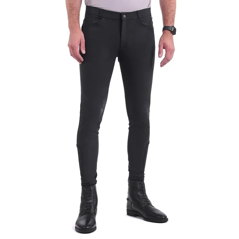 QHP Fillip Knee Grip Men's Breeches - Black