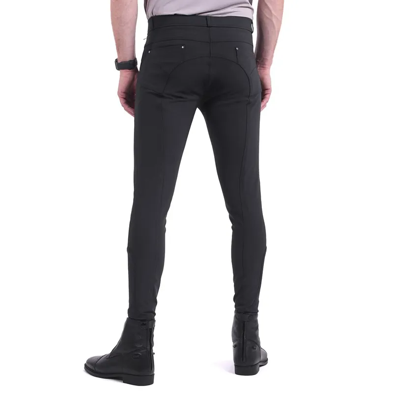 QHP Fillip Knee Grip Men's Breeches - Black-1