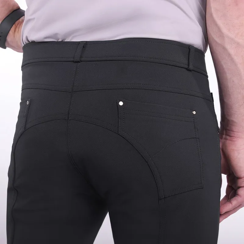 QHP Fillip Knee Grip Men's Breeches - Black-3