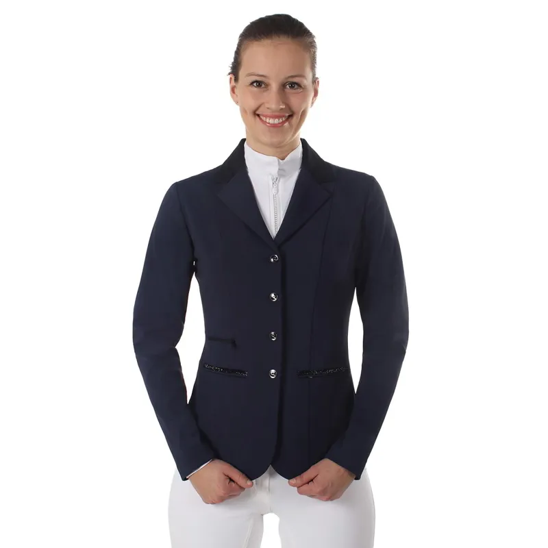QHP Juliet Ladies Show Coat - Blue
