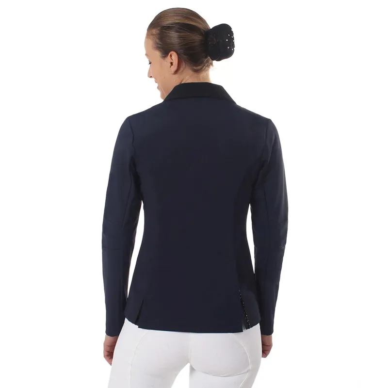 QHP Juliet Ladies Show Coat - Blue-1