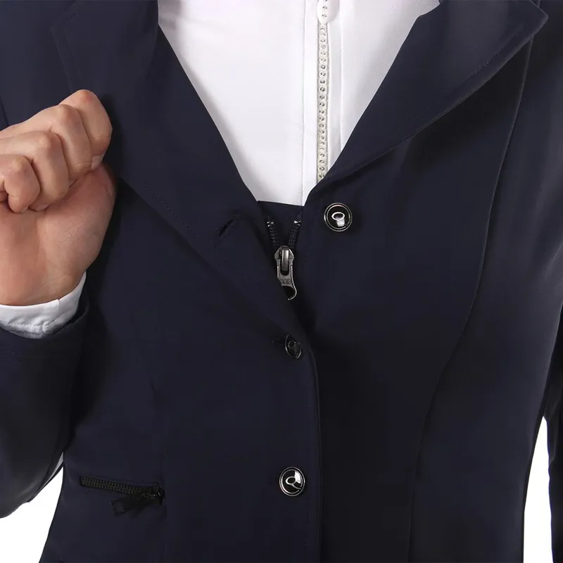 QHP Juliet Ladies Show Coat - Blue-2