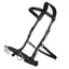 QHP Leather Anatomical Lunging Cavesson - Black