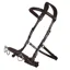 QHP Leather Anatomical Lunge Cavesson - Brown