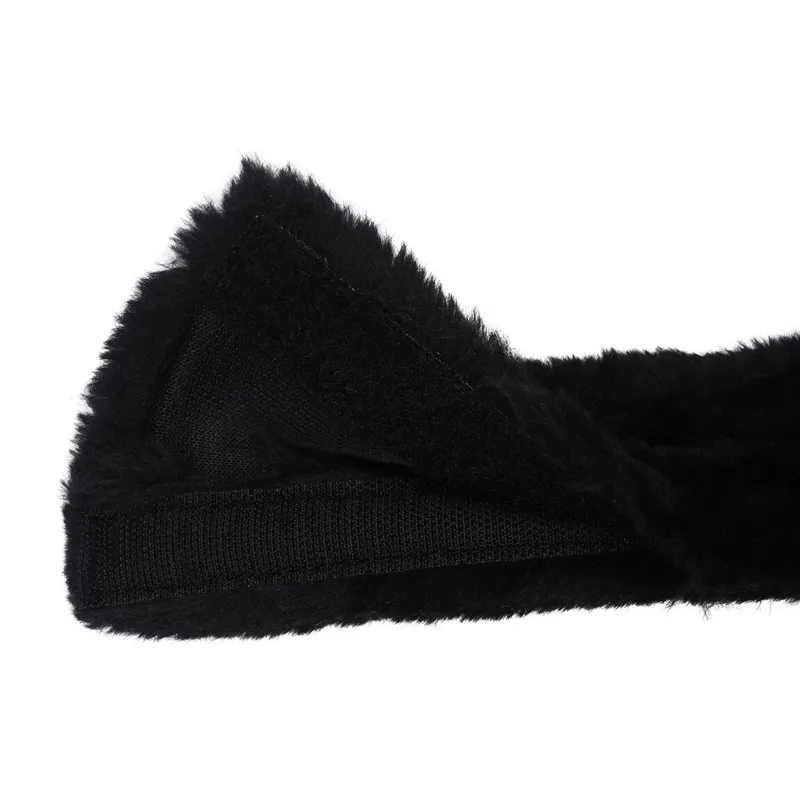 QHP Faux Fur Martingale Cover - Black-1