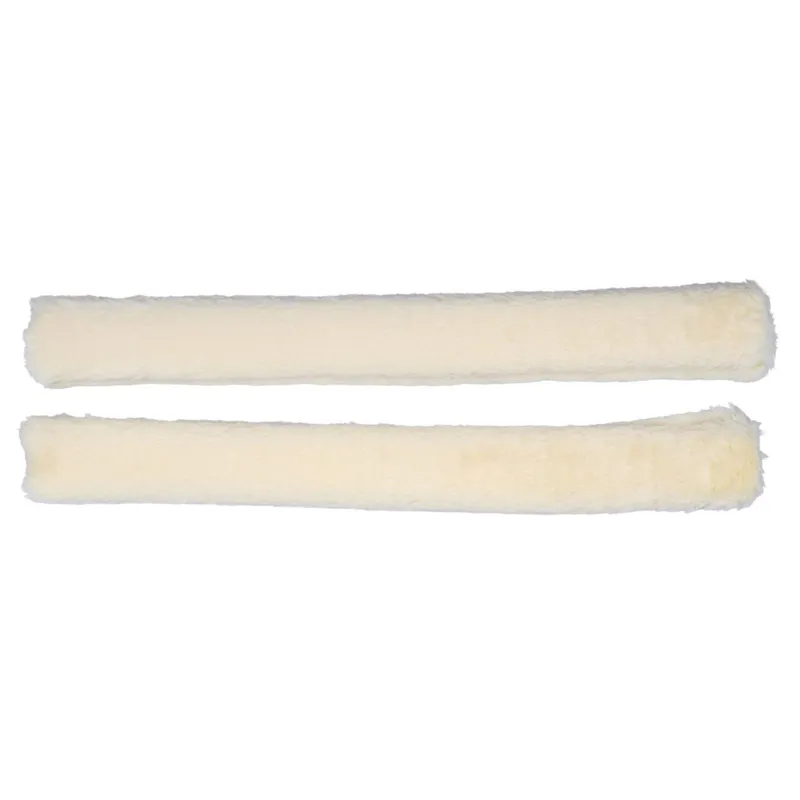 QHP Faux Fur Rein Covers - Cream