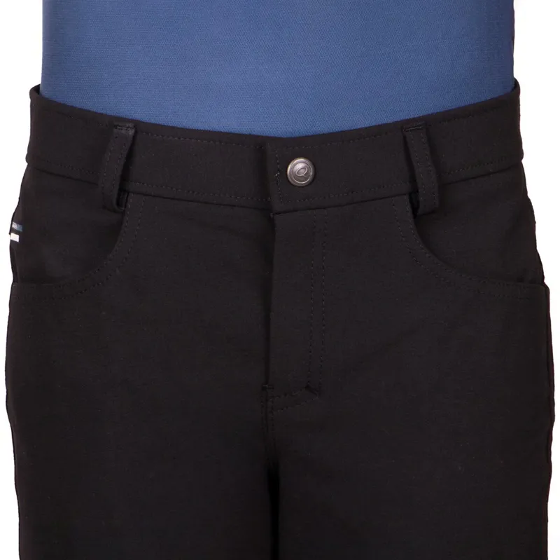 QHP Swen Knee Grip Junior Boys Breeches - Black-3