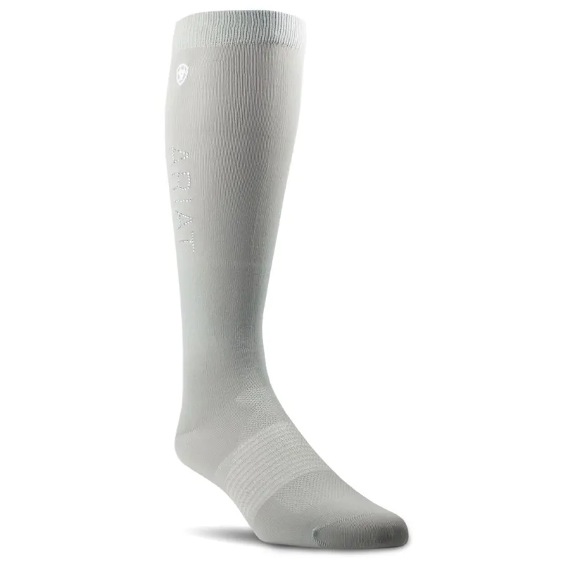 AriatTEK Radiant Tall Riding Socks - Ultimate Gray