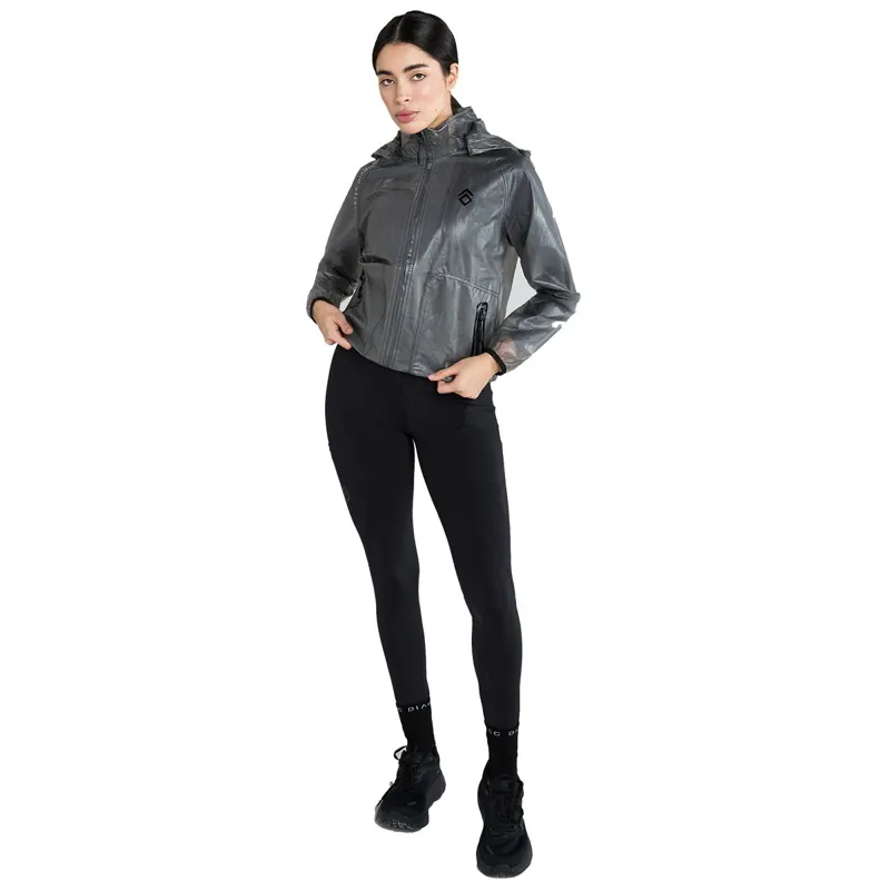 Aztec Diamond Clear Women's Rain Jacket - Black-1