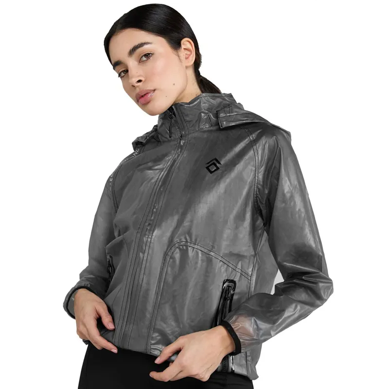 Aztec Diamond Clear Women's Rain Jacket - Black