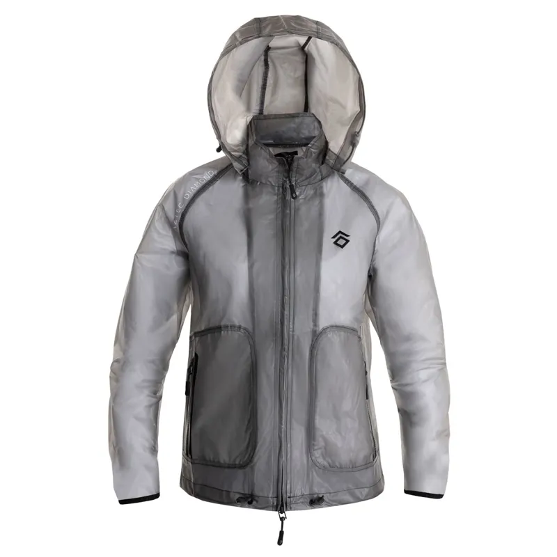Aztec Diamond Clear Women's Rain Jacket - Black-5