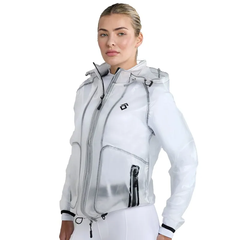 Aztec Diamond Clear Women's Rain Jacket - White