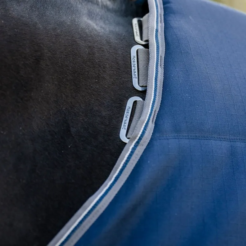 Rambo Optimo 200g Stable Blanket - Navy/Thunderstorm Grey/Silver-3