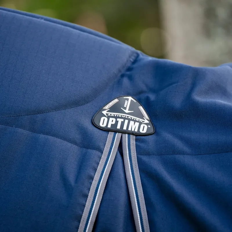 Rambo Optimo 200g Stable Blanket - Navy/Thunderstorm Grey/Silver-8