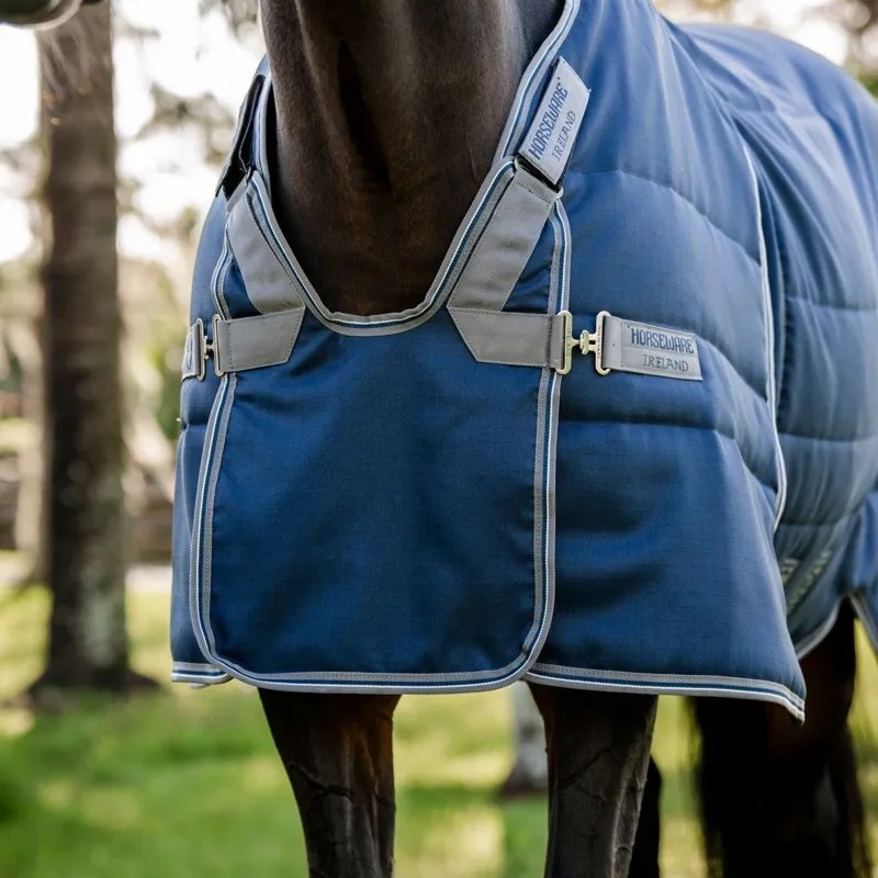 Rambo Optimo 200g Stable Blanket - Navy/Thunderstorm Grey/Silver-1