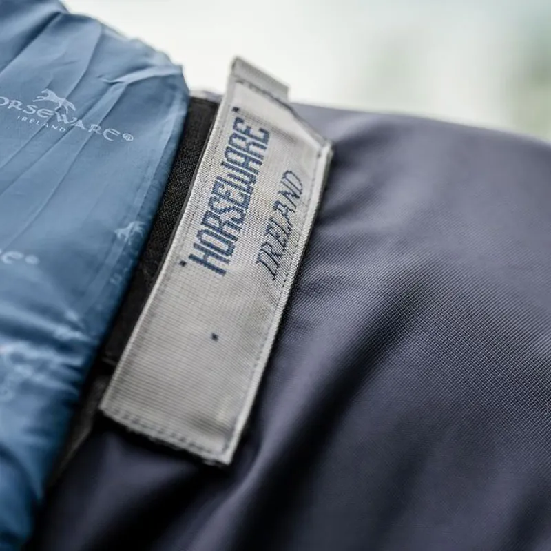 Rambo Optimo Plus 0g Turnout Blanket - Navy/Thunderstorm Grey/Silver-3