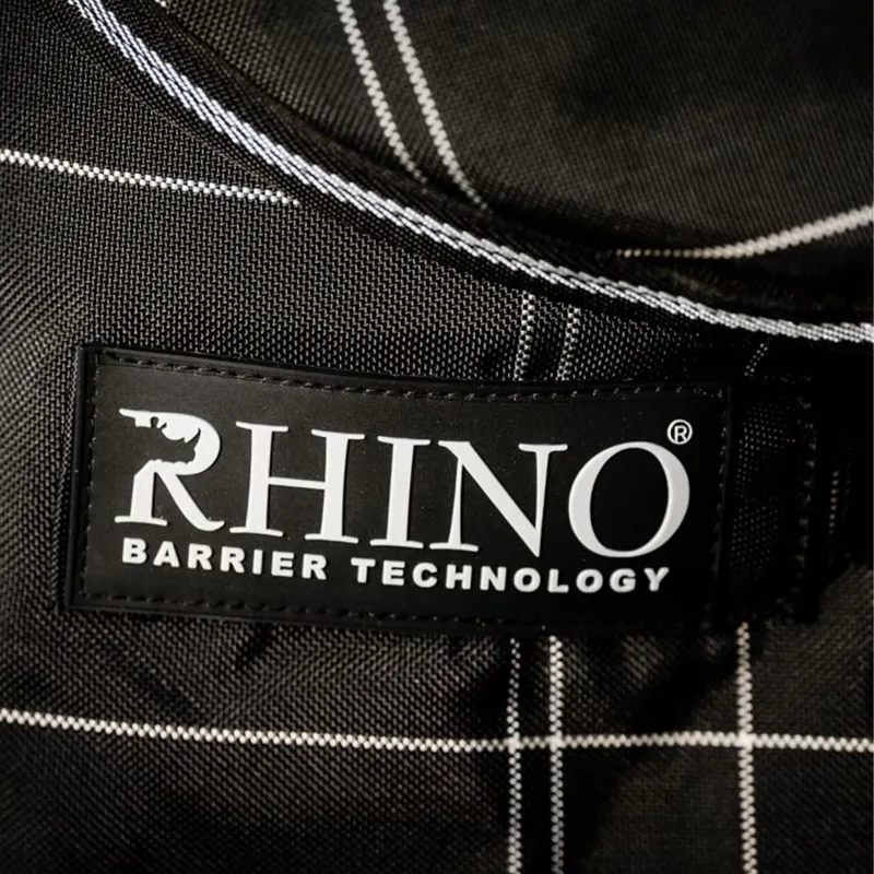 Rhino 0g Turnout Sheet with 400g Liner - Black Check/Black/White-6