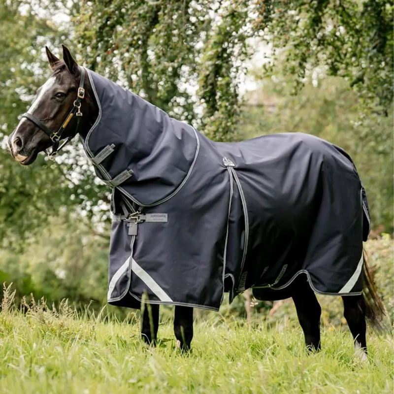 Rambo Optimo 0g Turnout Blanket with 400g Liner - Navy/Thunderstorm Grey
