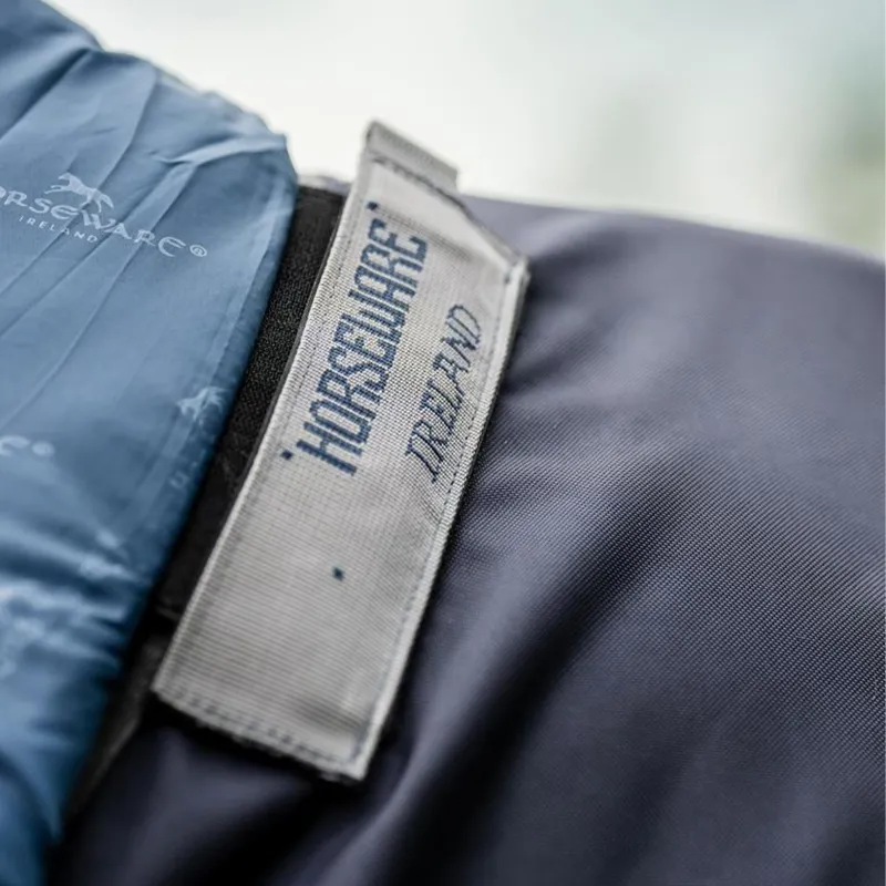 Rambo Optimo 0g Turnout Blanket with 400g Liner - Navy/Thunderstorm Grey-3