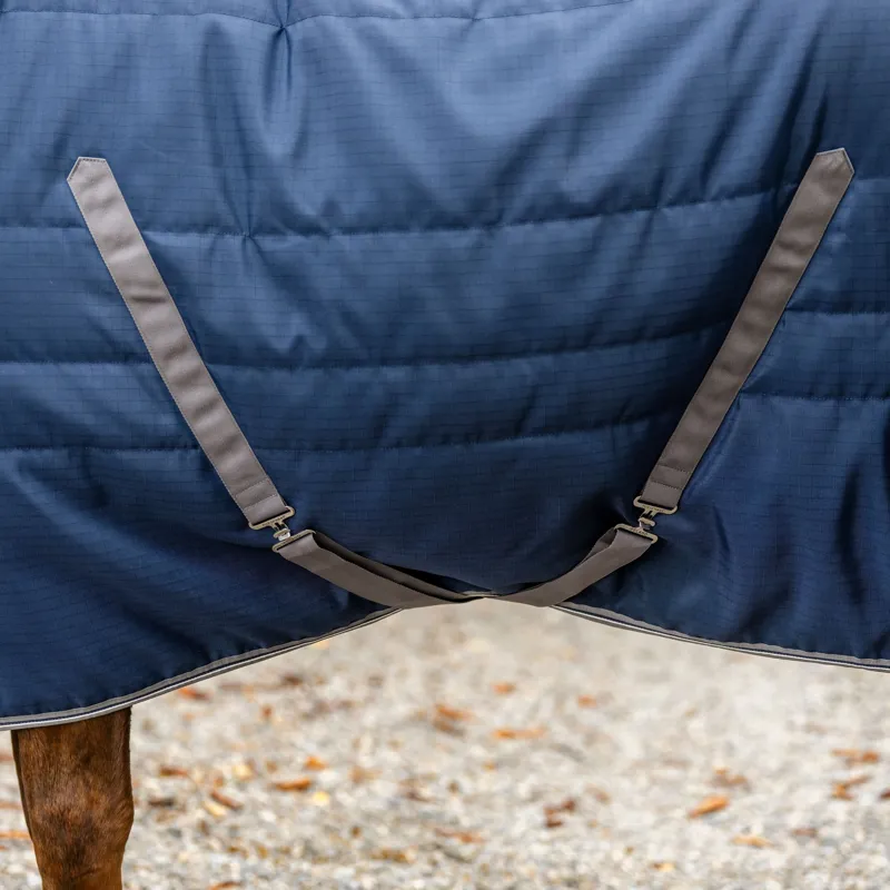 Rambo 100g Stable Blanket - Navy/Thunderstorm Grey/Silver-3