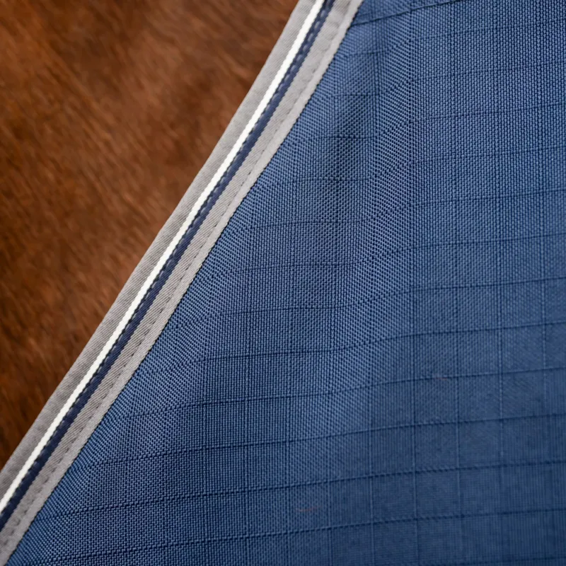 Rambo 100g Stable Blanket - Navy/Thunderstorm Grey/Silver-4