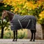 Rambo 200g Stable Blanket - Black/Thunderstorm Grey/Silver