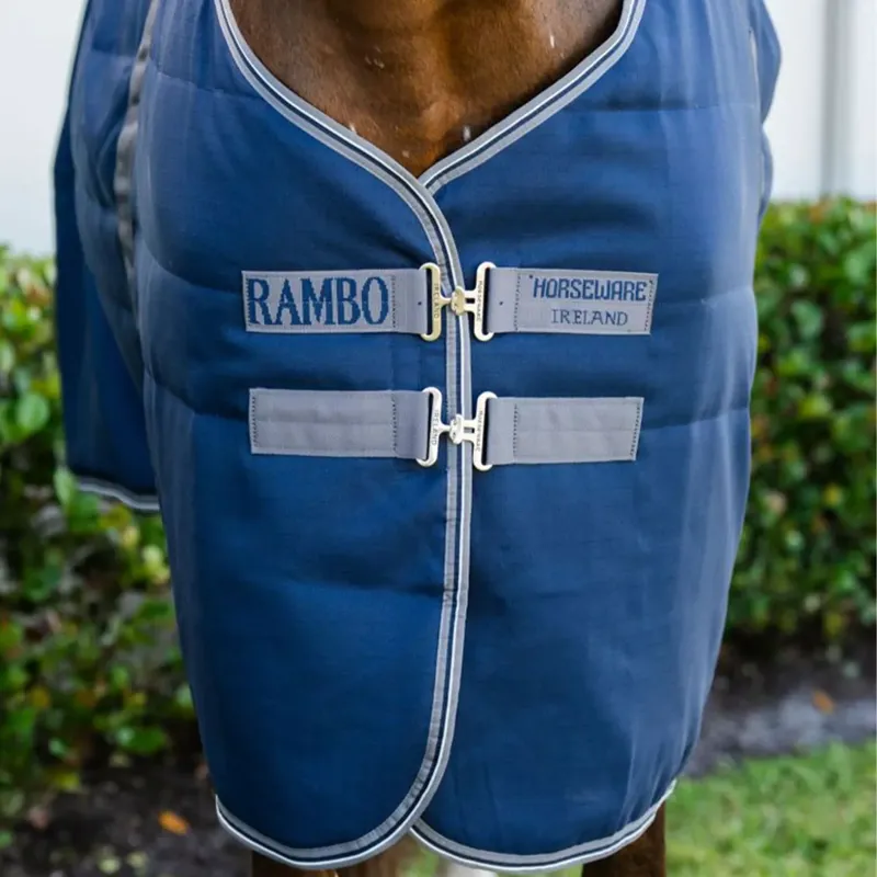 Rambo 200g Stable Blanket Navy/Thunderstorm Grey/Silver-1