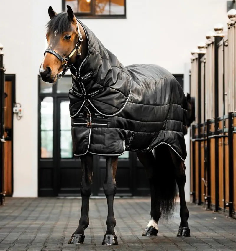 Horseware Easy-Layer Plus 400g Stable Blanket - Black/Black/Silver