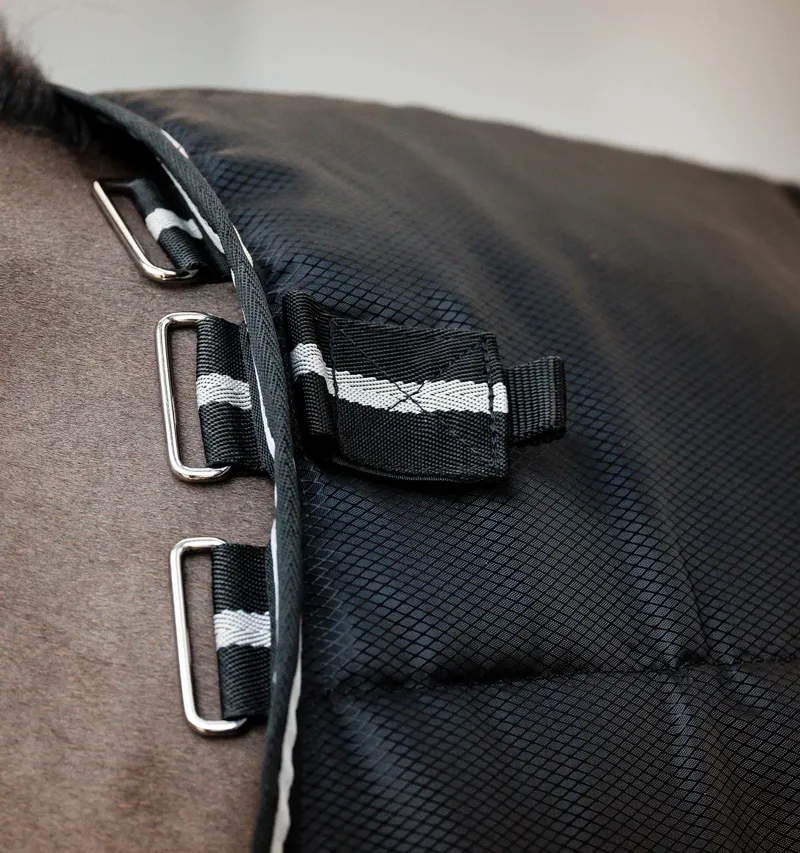 Horseware Easy-Layer Plus 400g Stable Blanket - Black/Black/Silver-2