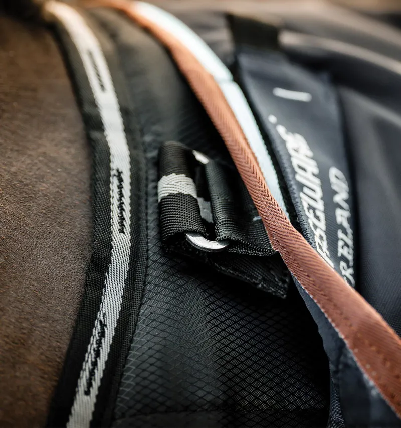 Horseware Easy-Layer Plus 400g Stable Blanket - Black/Black/Silver-3