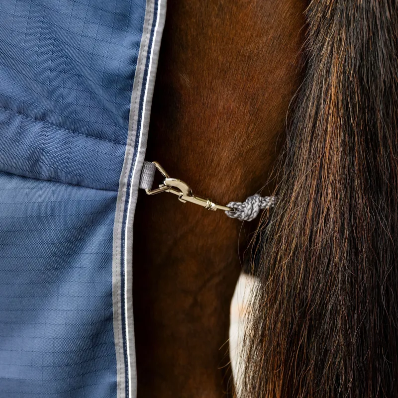Rambo 200g Stable Blanket - Navy/Thunderstorm Grey/Silver-2