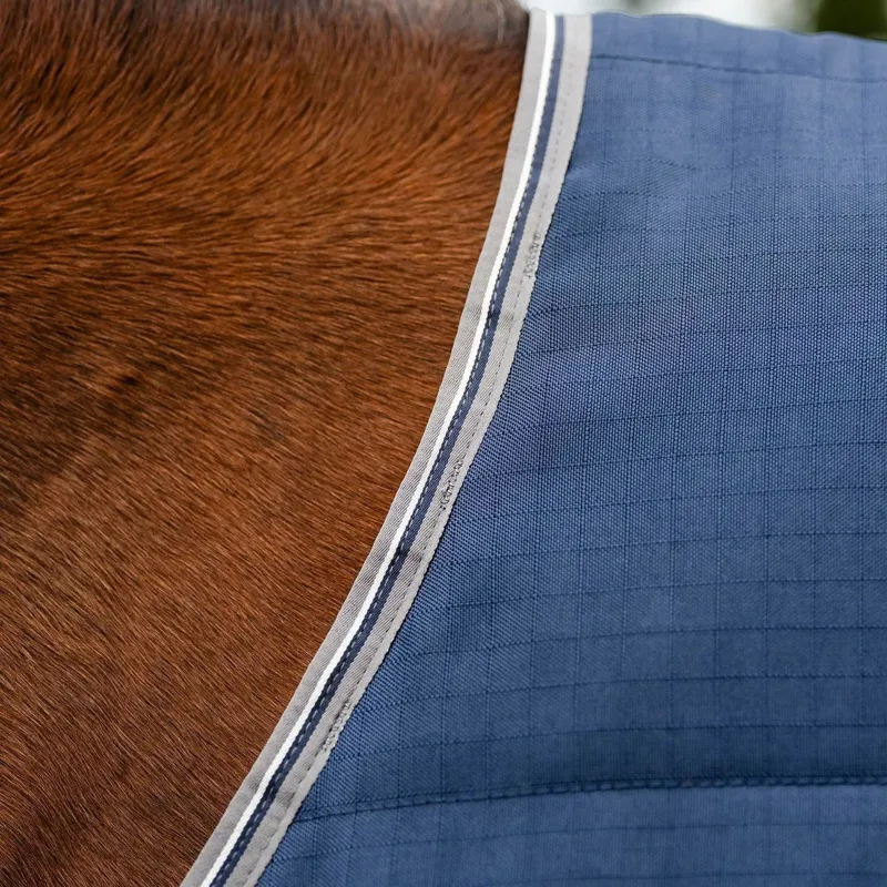 Rambo 400g Stable Blanket - Navy/Thunderstorm Grey/Silver-3