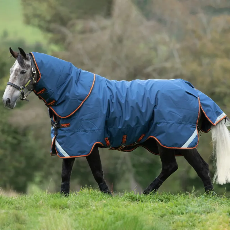 Rambo Tech Duo 50g Turnout Blanket 100g + Airmax Liner - Denim 5ft6-1