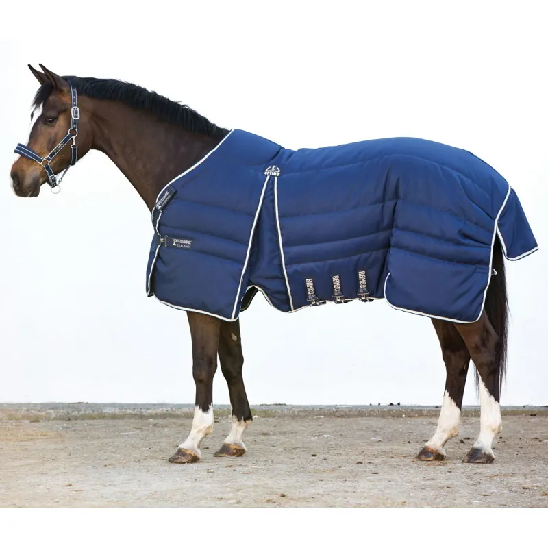 Rambo Optimo Heavyweight Stable Blanket 400g - Navy/Beige/Baby Blue-1