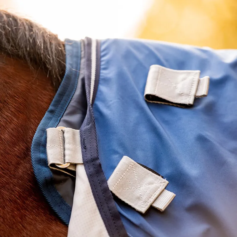 Rambo Autumn Series Detach-A-Neck Turnout Blanket - Navy/Grey-3