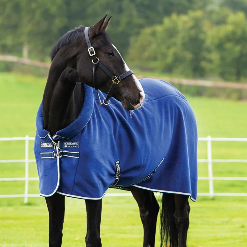Rambo Cosy Fleece Cooler - Navy/Beige/Baby Blue