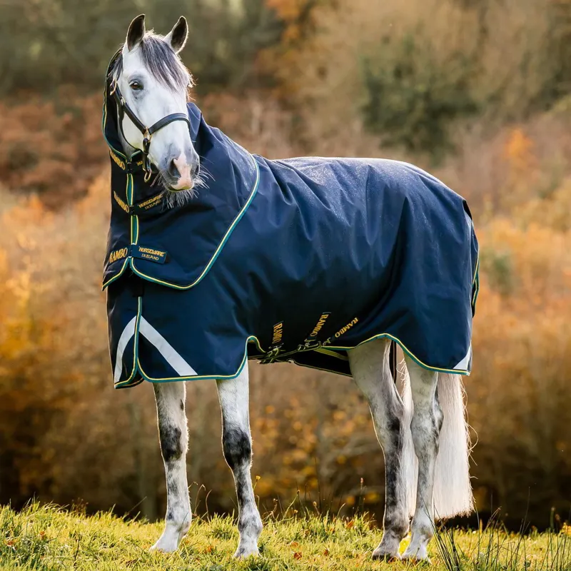 Rambo Duo Force 2.0 100g Turnout Blanket with 2 Eco Liners - Navy