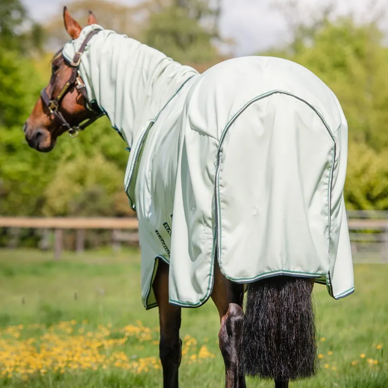 Rambo Hoody Sweet Itch Fly Sheet - Green/Sage/Beige - 7ft3-2