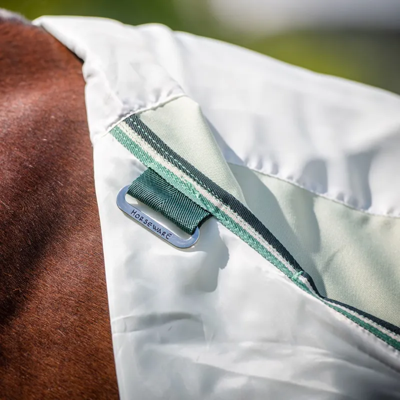 Rambo Hoody Sweet Itch Fly Sheet - Green/Sage/Beige - 7ft3-3