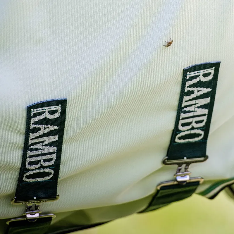 Rambo Hoody Sweet Itch Fly Sheet - Green/Sage/Beige - 7ft3-4