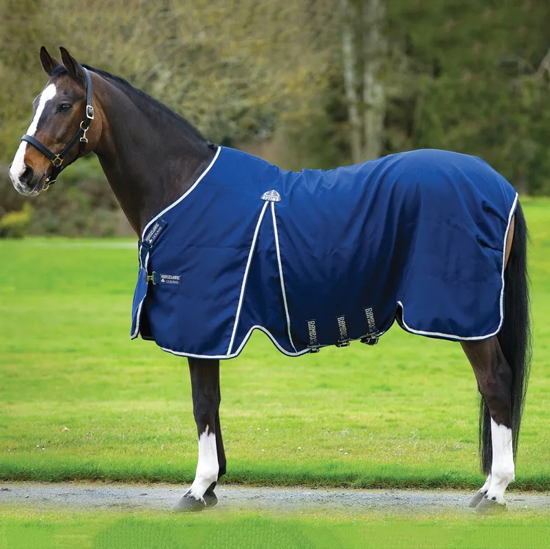 Rambo Optimo Stable Sheet-Navy/Beige/Blue