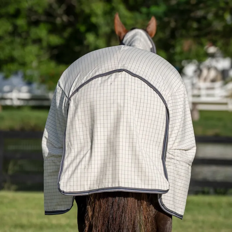 Rambo Optimo Supreme Summer Fly Sheet - Navy Check/Thunderstorm Grey-7