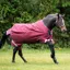 Rambo Original Lite 0g Turnout Blanket with Leg Arches - Burgundy/Teal