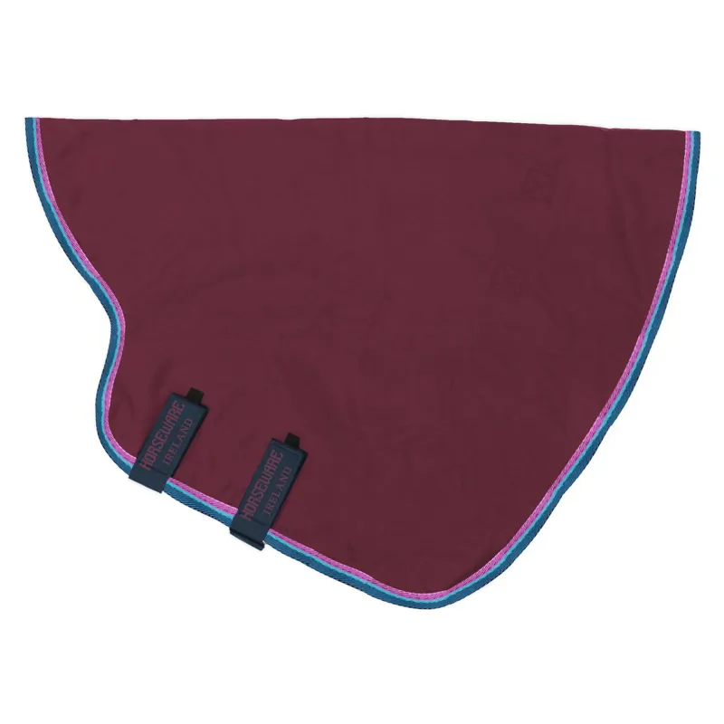 Rambo Original Lite 0g Turnout Hood - Burgundy/Teal/Navy-2