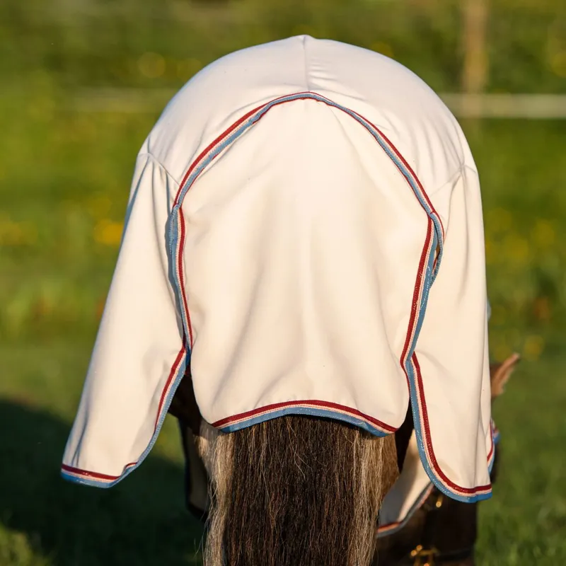 Rambo Petite Hoody Sweet Itch Fly Sheet - Sand/Cherry/Peach/Blue-2