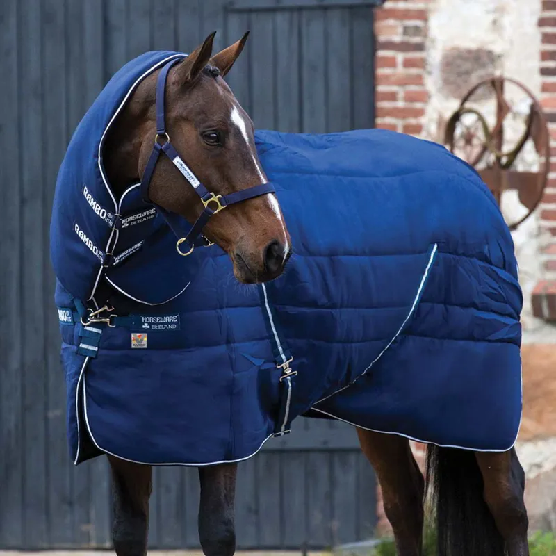 Rambo Stable Plus Heavyweight Blanket 450g with Vari-Layer Navy/White