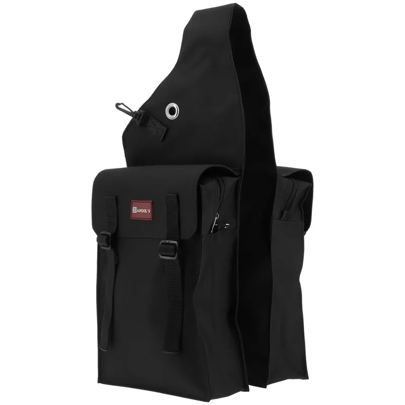 Randol's Double Flap Saddle Bag - Black