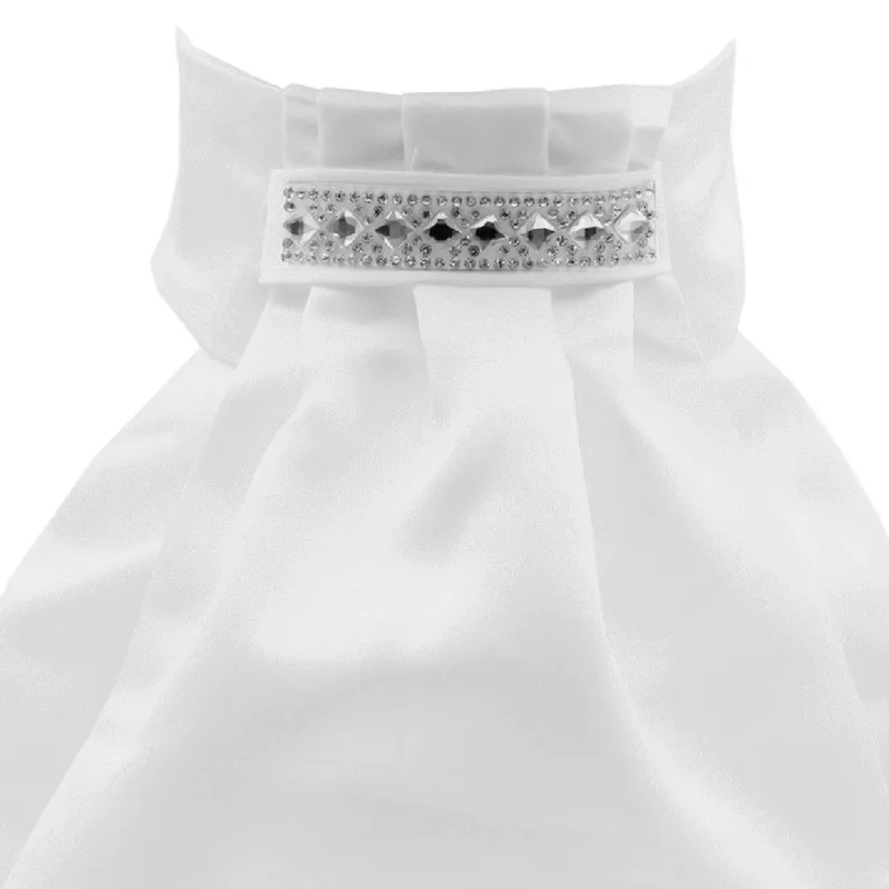 Equetech Deluxe Ready Tied Stock Tie - Crystal Prism/White